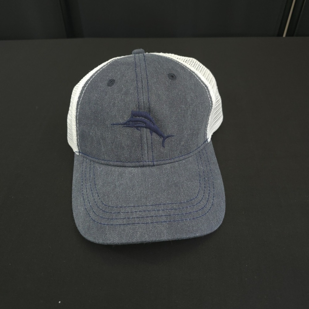 Tommy Bahama Marlin‎ Baja Margarita Trucker Hat White Mens OSFM Snapback Mesh